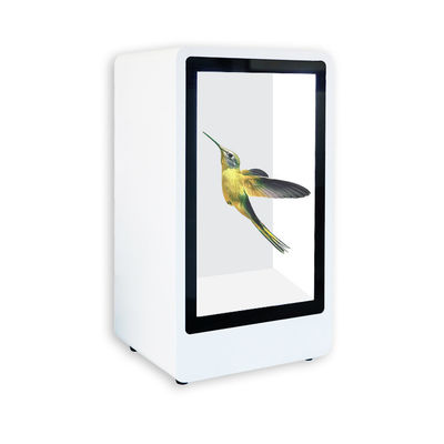 Contenitore LCD trasparente di Governo del touch screen astuto a 15,6 pollici della vetrina per la pubblicità