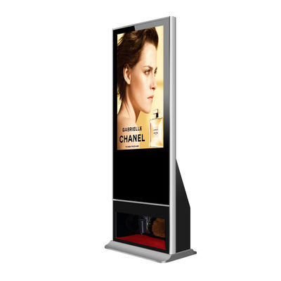 Chiosco di pubblicità a 40 pollici del contrassegno di Digital dell'esposizione del lucidatore automatico della scarpa